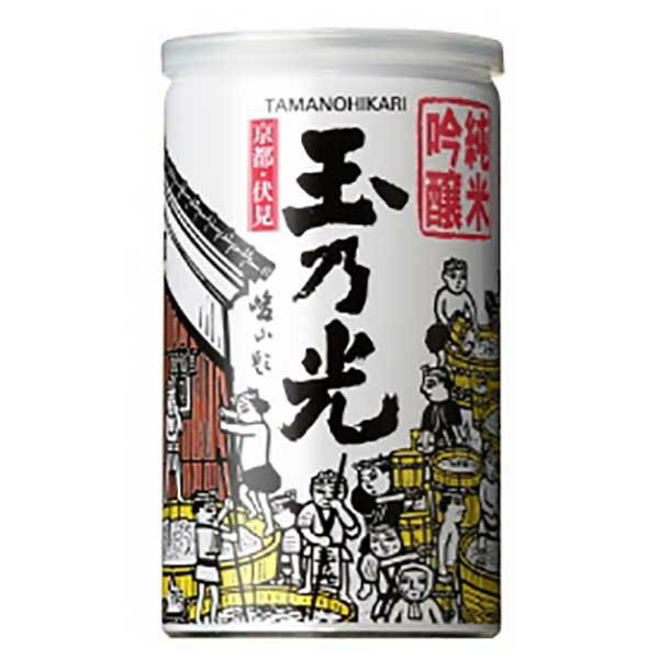 玉乃光 純米吟醸 [アルミ缶] 180ml x 30本 [ケース販売] [玉乃光酒造 京都府 ]