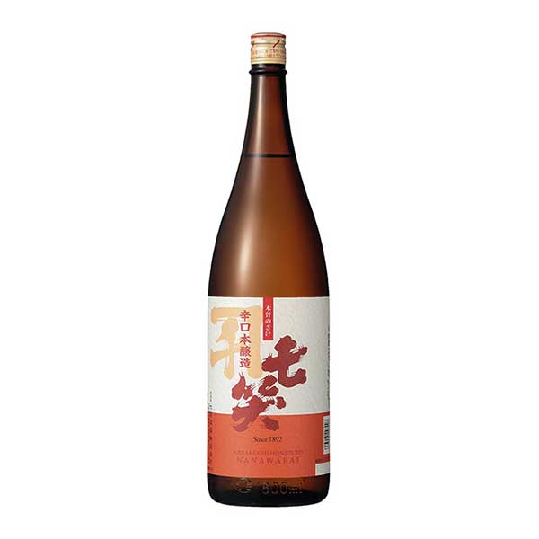 七笑 辛口本醸造 1.8L 1800ml x 6本 [ケース販売] 送料無料(沖縄対象外) [七笑酒造 長野県 ]