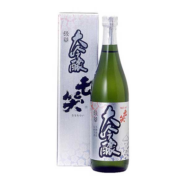 七笑 大吟醸 銀華 720ml x 6本 [ケース販売] 送料無料 沖縄対象外 [七笑酒造 長野県 ]