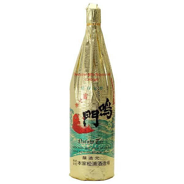 鳴門鯛 山廃吟醸 飛切 1.8L 1800ml x 6本 [ケース販売] 送料無料 沖縄対象外 [本家松浦酒造 徳島県 ]