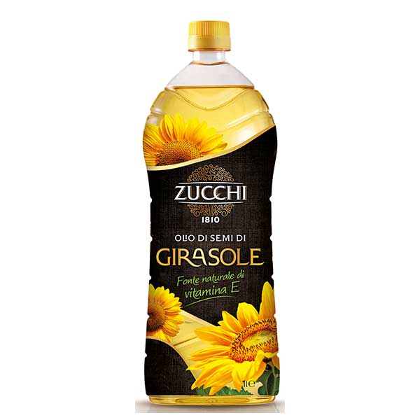 ズッキ ひまわり油(オリオ ディ ジラソーレ) [PET] 1L 1000ml x 12本[ケース販売] 送料無料(沖縄対象外) [モンテ イタリア オイル 油 001802]