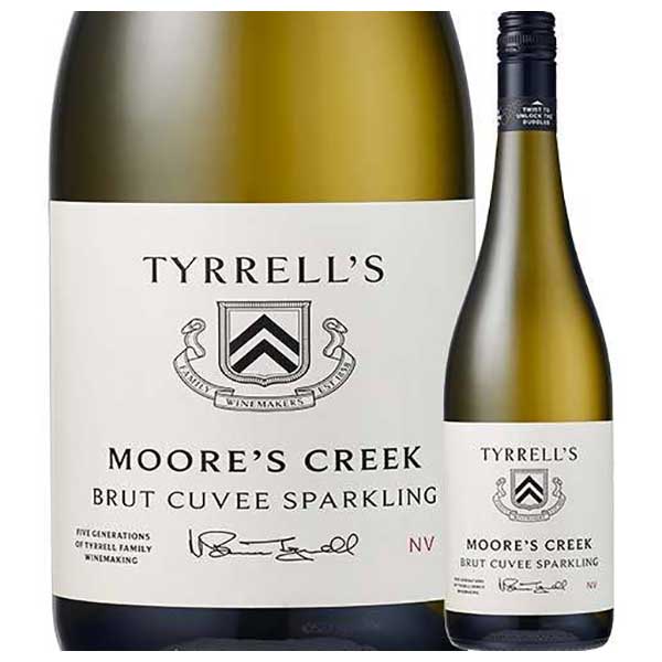 ティレルズ ワインズ ムーアズクリーク スパークリング ブリュット 750ml 送料無料(本州のみ) [SOM オーストラリア スパークリングワイン 白 ニュー サウス ウェールズ 2101320000300] ギフト プレゼント 敬老の日 お歳暮 御歳暮