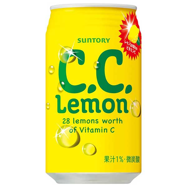 サントリー C.C.レモン(シーシーレモン) [缶] 350ml x 24本[ケース販売]送料無料(本州のみ)[サントリー..