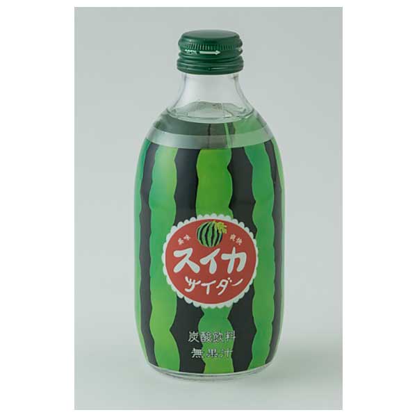 友桝 スイカサイダー [瓶] 300ml x 24本[ケース販売] 送料無料(沖縄対象外) [友桝 飲料 日本 2101064]