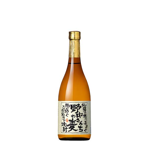 田苑 野中さんちの麦(長期) 麦 25度 720ml x 6本[ケース販売] 送料無料(沖縄対象外) [田苑酒造 麦焼酎 乙類 日本 鹿児島県]