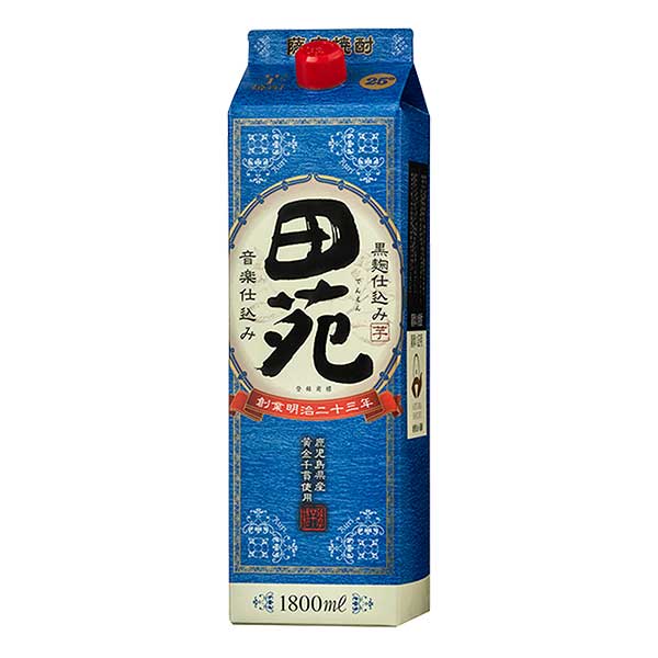 楽天リカータイム2号店　楽天市場店田苑 瑠璃ラベル 芋 25度 [紙パック] 1.8L 1800ml x 6本[ケース販売] [田苑酒造 芋焼酎 乙類 日本 鹿児島県]