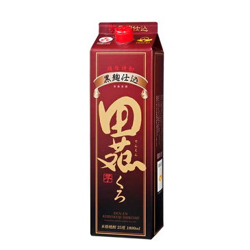 田苑 黒麹仕込み 芋 25度 [紙パック] 1.8L 1800ml x 6本[ケース販売] [田苑酒造 芋焼酎 乙類 日本 鹿児島県]