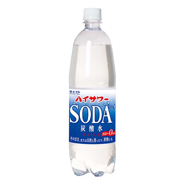 博水社 ハイサワー 炭酸水 [PET] 1L 1000ml x 15本[ケース販売] 送料無料 沖縄対象外 [博水社 飲料 割り材 日本]