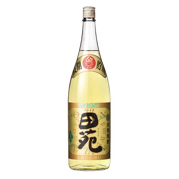 田苑 麦焼酎 田苑 金ラベル 麦 25度 [瓶] 1.8L 1800ml [田苑酒造 麦焼酎 乙類 日本 鹿児島県]