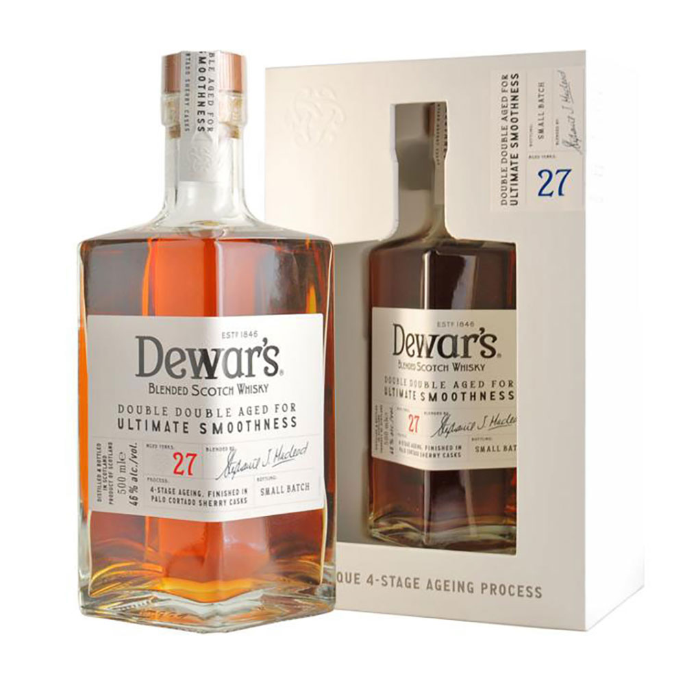 デュワーズ ダブルダブル 27年 46度 500ml x 2本 送料無料(本州のみ) [数量限定 バカルディ ブレンデッ..