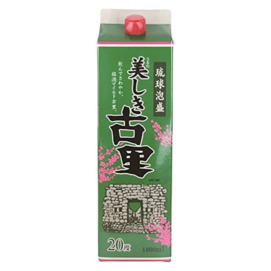 今帰仁 美しき古里 20度 [パック] 1.8L 1800ml x 12本[2ケース販売] 送料無料(本州のみ) [今帰仁酒造 沖縄 泡盛]