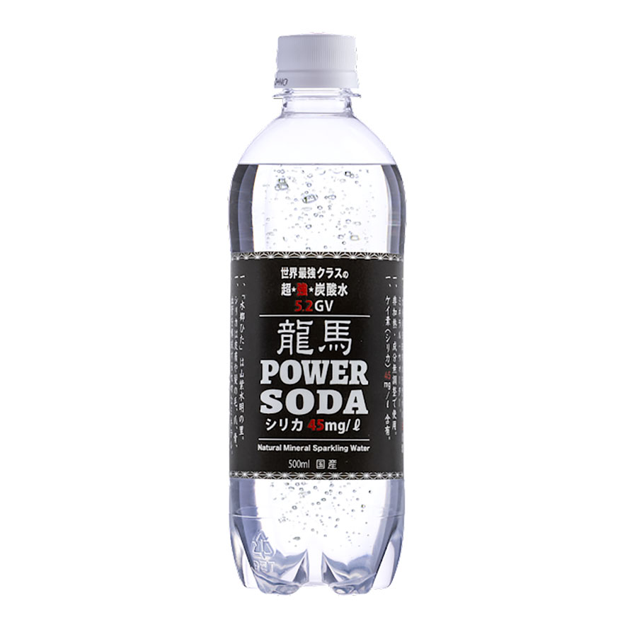 龍馬 POWER SODA パワー ソーダ [PET] 500ml x 24本[ケース販売][NB 飲料 日本]