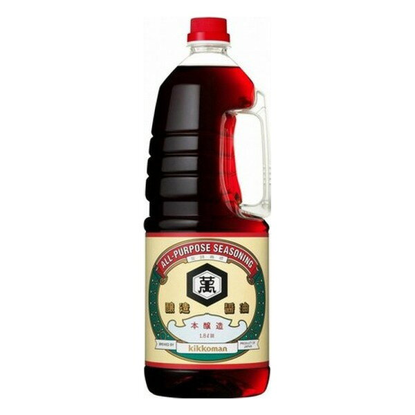 キッコーマンのしょうゆ1.8Lペットボトルです。煮物や焼き物、かけ醤油まで幅広くお使いいただけます。