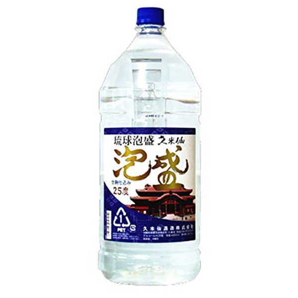 久米仙酒造 泡盛 ペット 25度 4.0L 4000ml x 4本 [ケース販売][久米仙酒造 泡盛] 送料無料(沖縄対象外)