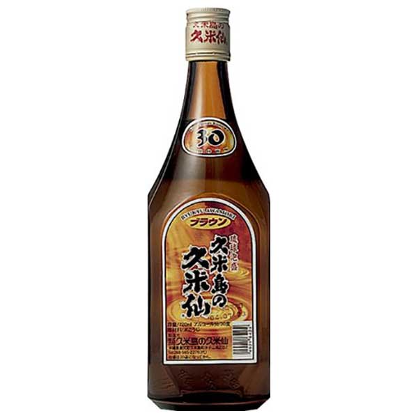 久米島の久米仙ブラウン 30度 720ml x 2本 送料無料(本州のみ) [久米島の久米仙 泡盛 焼酎 日本 沖縄] ギフト プレゼント 敬老の日 お歳暮 御歳暮