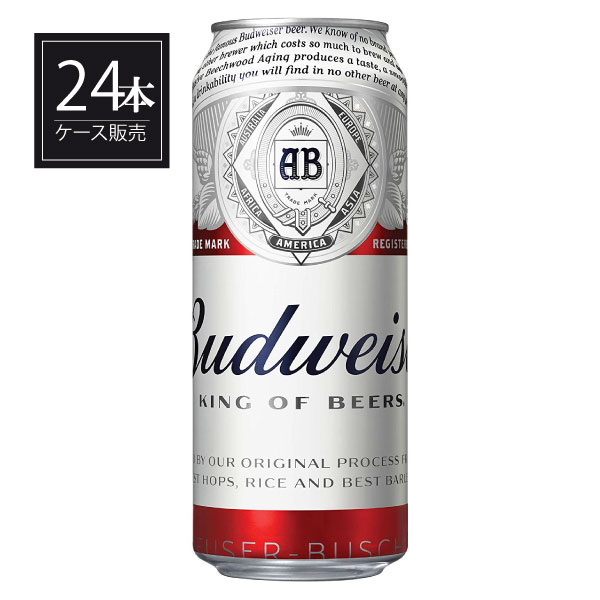 バドワイザー 473ml x 24本 [缶] 正規品 [ケース販売] [アメリカ Budweiser 輸入ビール][3ケースまで同梱可能]
