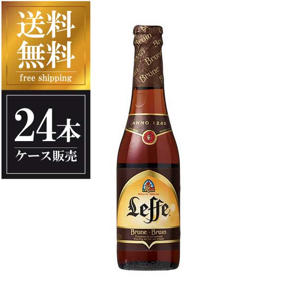 楽天リカータイム2号店　楽天市場店レフ ブラウン 330ml x 24本 送料無料（沖縄対象外） [瓶][ケース販売][同梱不可]