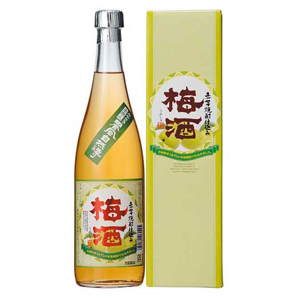 寿海 赤芋焼酎仕込梅酒 720ml x 12本[ケース販売]送料無料(沖縄対象外)[OKN 寿海酒造 宮崎県]