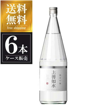 白瀧 上善如水 純米吟醸 1.8L 1800ml x 6本 [ケース販売] 送料無料(本州のみ) [白瀧酒造 新潟県 ]