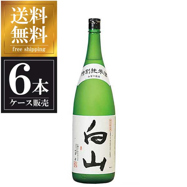 萬歳楽 白山 特別純米酒 1.8L 1800ml x 6