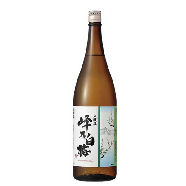 峰乃白梅 本醸造 1.8L 1800ml x 6本[ケース販売]送料無料(沖縄対象外)[OKN 峰乃白梅酒造 新潟県]