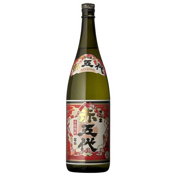 五代 さつま赤五代 25度 芋 1.8L 1800ml x 6本[ケース販売][OKN 山元酒造 鹿児島県]