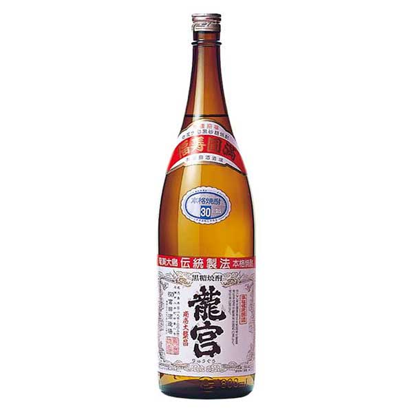 龍宮 かめ仕込 30度 黒糖 1.8L 1800ml 送料無料(沖縄対象外) [OKN 富田酒造 鹿児島県]