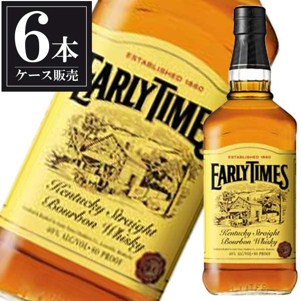 アーリータイムズ イエローラベル 40度 1L 1000ml x 6本 正規品 [ケース販売] [EARLYTIMES アメリカ ウイスキー]