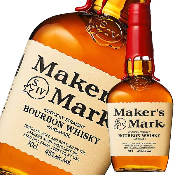 メーカーズマーク 正規品 45度 [瓶] 700ml あす楽対応 [ウイスキー 45度 アメリカ サントリー] ギフト プレゼント 敬老の日 お歳暮 御歳暮