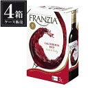フランジア タップ レッド 3L 3000ml x 4本 [ケース販売] バッグ イン ボックス ワイン FRANZIA [アメリカ 赤ワイン]