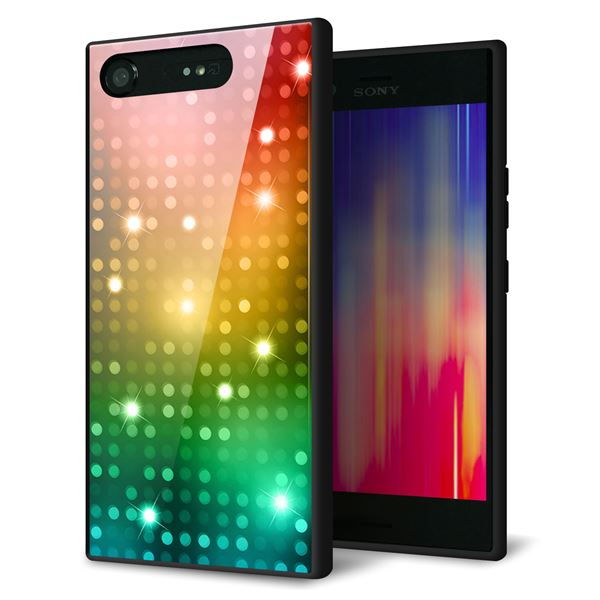 乐天商城 - Xperia XZ1 701SO ケース カバー 背面 ガラス TPU デザイン 【 419 フラッシュタワー 】 印刷 光沢 MMLM