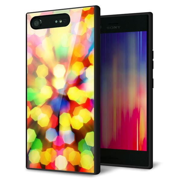 乐天商城 - Xperia XZ1 701SO ケース カバー 背面 ガラス TPU デザイン 【 VA874 未来へのワープ 】 印刷 光沢 MMLM