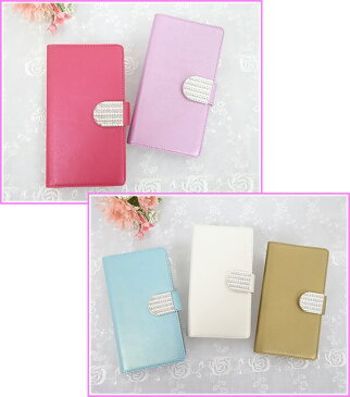 iPhone8 iPhone7 多機種対応 手帳型 スマホケース【Gold&Silver ラインストーンバックル】 iphone se2 2020 iphone X iPod touch 6 Xperia Z1 F-03K GALAXY SC-04F AQUOS ZETAダイアリー フィリップケース スマートフォンケース キラキラ かわいい 携帯 カバー