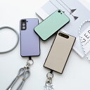 スマホケース 多機種対応 強化ガラス HMストラップ付【 くすみカラー 名入れ 】名前入れ スマホショルダー iPhone16e iPhone16 iPhone...