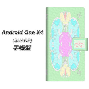 Android One X4 手帳型 スマホケース カバー 【YC842 ロココ02】