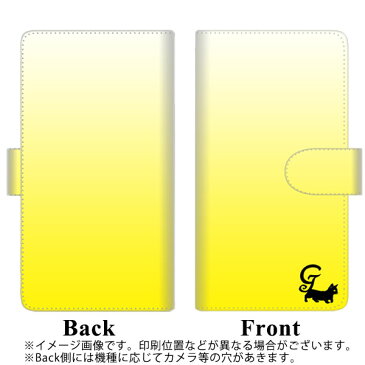 Google Pixel 4a (5G) 手帳型 スマホケース カバー 【ステッチタイプ】【YI848 イニシャル ネコ G UV印刷】