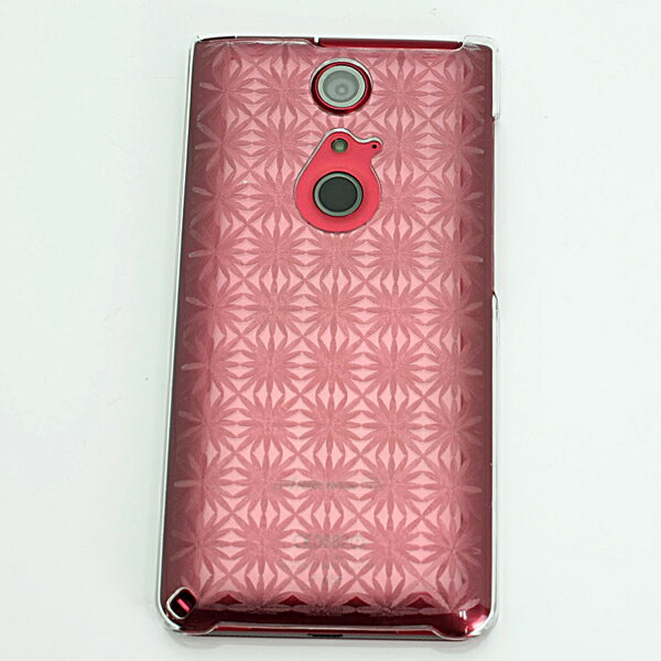 docomo ARROWS NX F-05F ケース　凸凹 スマホケース（カバー）【738 フラワー（クリア）】デコ電☆カスタムジャケット(ドコモ/アローズ NX/F05F/スマホケース)