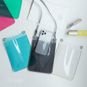 スマホポーチ レディース スマホポシェット 【 クリア 】 PVC スマホショルダー ショルダーベルト付き クリアバッグ ショルダー タイプ スマホケース ベー...