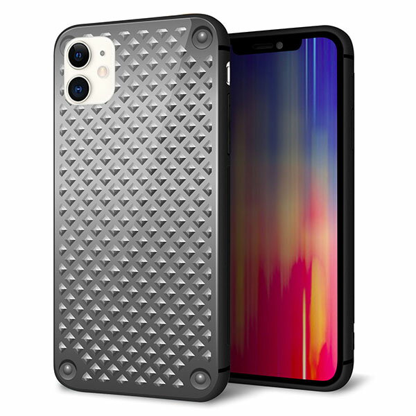 iPhone11 (6.1インチ) ケース カバー スマホケース 背面 ガラス TPU ガラプリ 【スタックボード 】 ストラップ穴 ストラップホール付き MMLM