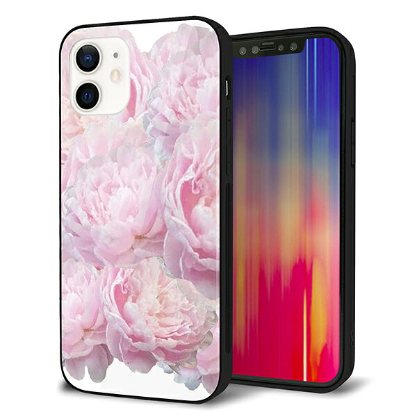 乐天商城 - iPhone12 ケース カバー スマホケース 背面 ガラス TPU ガラプリ 【フラワー6】 MMLM