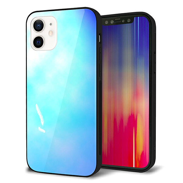 Rakuten - iPhone12 ケース カバー スマホケース 背面 ガラス TPU ガラプリ 【デザイン 光】 MMLM