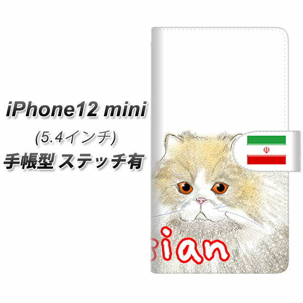 iPhone12 mini 手帳型 スマホケース カ