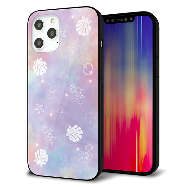 乐天商城 - iPhone12 Pro Max ケース カバー スマホケース 背面 ガラス TPU ガラプリ 【シェル柄】 MMLM
