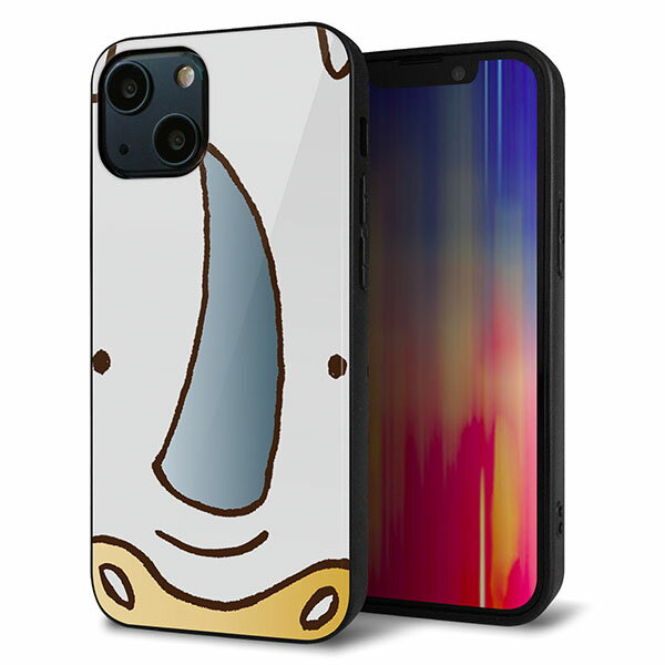 Rakuten - iPhone13 mini ケース カバー 背面 ガラス TPU デザイン ガラプリ 【350 さい】 印刷 光沢 MMLM