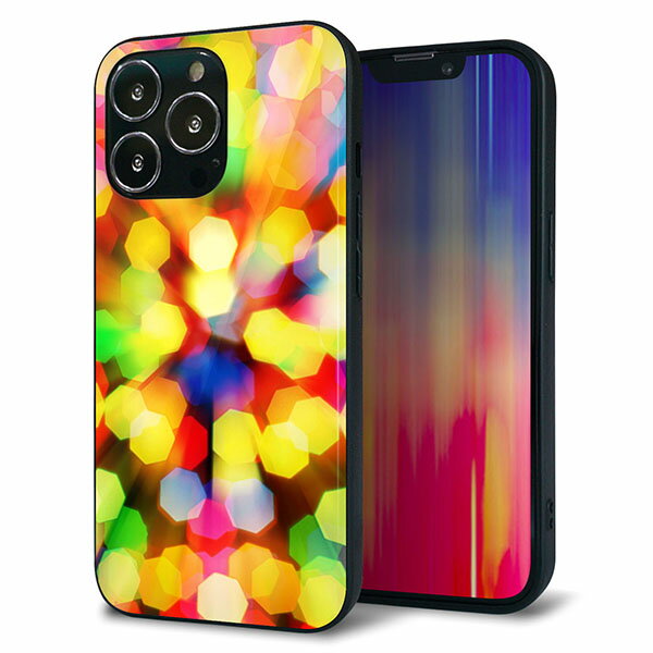Rakuten - iPhone13 Pro ケース カバー 背面 ガラス TPU デザイン ガラプリ 【VA874 未来へのワープ】 印刷 光沢 MMLM