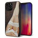 iPhone13 Pro Max ケース カバー 背面 ガラス TPU デザイン ガラプリ 【KM888 ストッキング】 印刷 光沢 MMLM