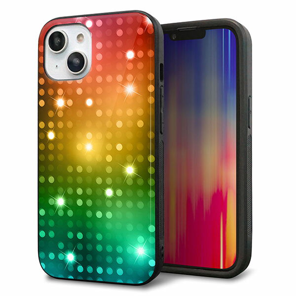 Rakuten - iPhone14 ケース カバー 背面 ガラス TPU デザイン ガラプリ 【419 フラッシュタワー】 印刷 光沢 MMLM