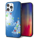 iPhone14 Pro Max ケース カバー 背面 ガラス TPU デザイン ガラプリ 【YJ347 クリスマスツリー】 印刷 光沢 MMLM