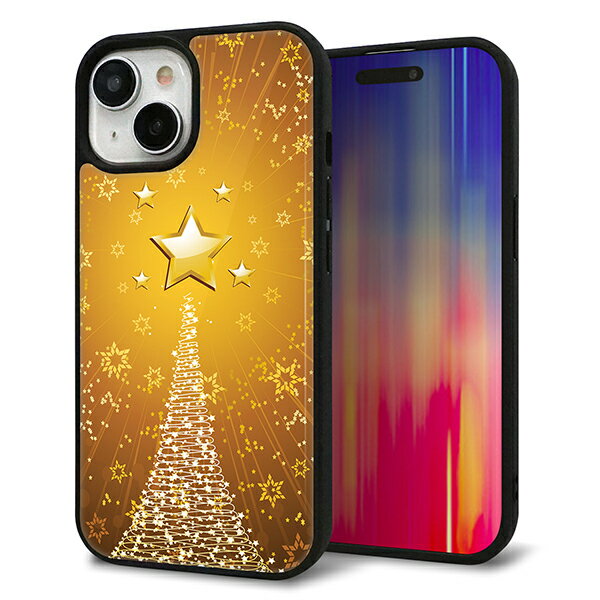 乐天商城 - iPhone15 ケース カバー 背面 ガラス TPU デザイン ガラプリ 【590 光の塔】 印刷 光沢 MMLM