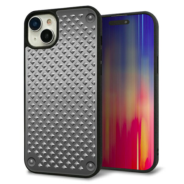 iPhone15 Plus ケース カバー 背面 ガラス TPU デザイン ガラプリ 【570 スタックボード】 印刷 光沢 MMLM